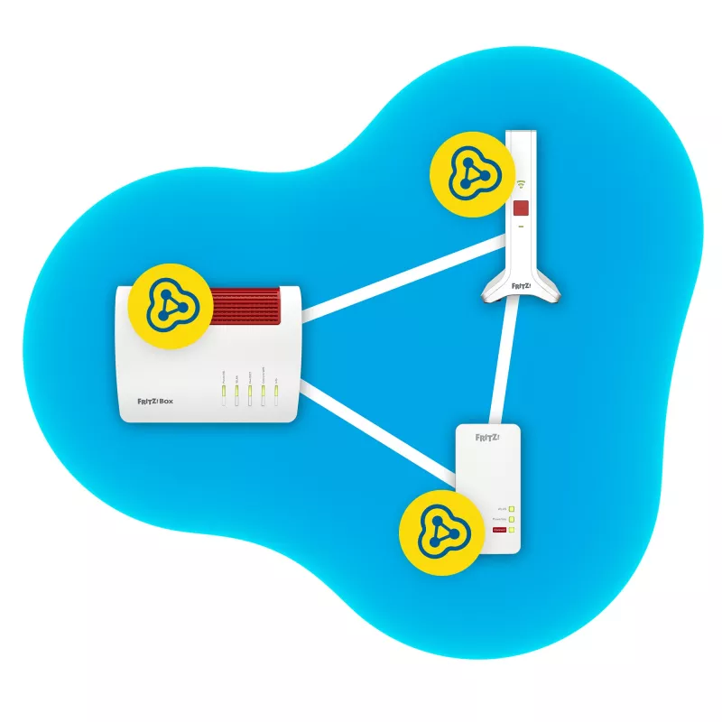 Repeater 3000 AX sieťový opakovač 2400 Mbit/s biela