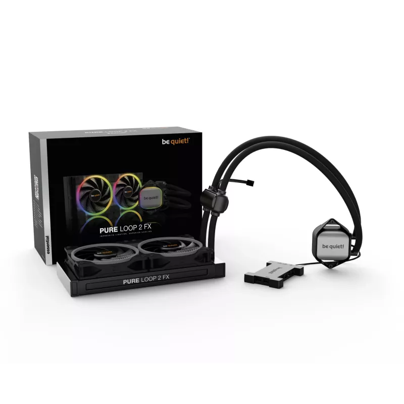 be quiet Pure Loop 2 FX 240mm procesorový All-in-One kvapalinový chladič 12 cm čierna 1 ks