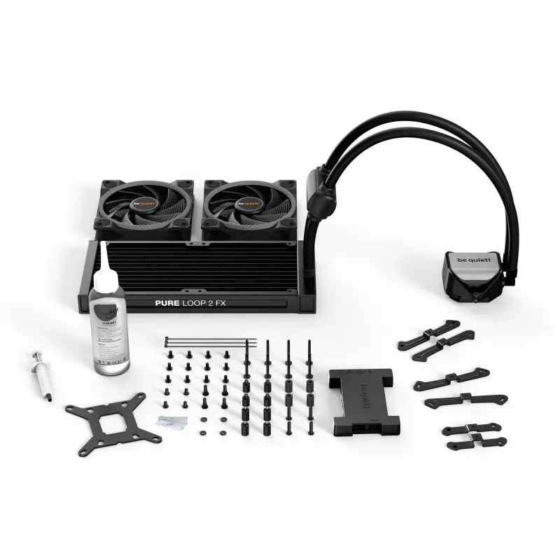 be quiet Pure Loop 2 FX 240mm procesorový All-in-One kvapalinový chladič 12 cm čierna 1 ks