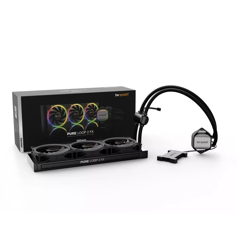 be quiet Pure Loop 2 FX 360mm procesorový All-in-One kvapalinový chladič 12 cm čierna 1 ks