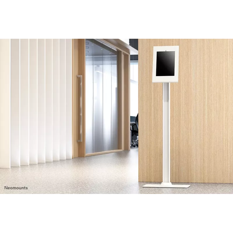 Neomounts FL15-650WH1 podlahový stojan na tablet 9,7-11 palcov – uzamykateľný