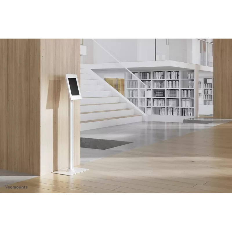 Neomounts FL15-650WH1 podlahový stojan na tablet 9,7-11 palcov – uzamykateľný