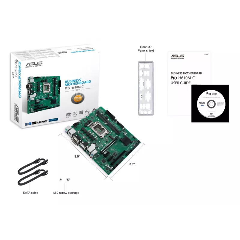 Základná doska ASUS Pro H610M-C-CSM Intel H610 LGA 1700 micro ATX