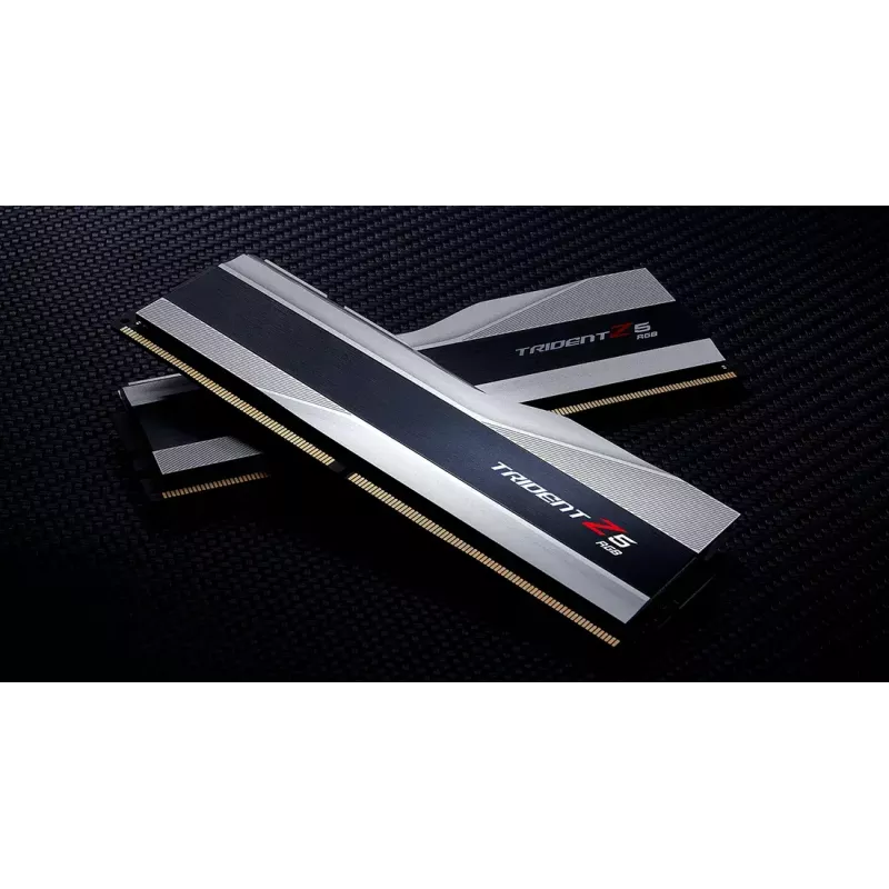 DIMM 32 GB DDR5-6400 (2x 16 GB) Dual-Kit, operačná pamäť strieborná, F5-6400J3239G16GX2-TZ5RS, Trident Z5 RGB, INTEL XMP