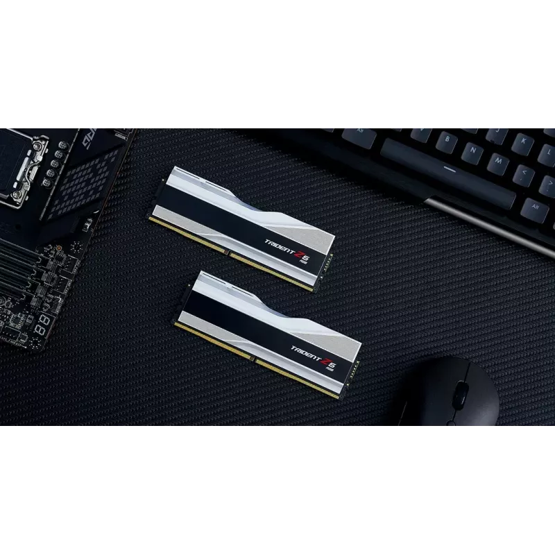 DIMM 32 GB DDR5-6400 (2x 16 GB) Dual-Kit, operačná pamäť strieborná, F5-6400J3239G16GX2-TZ5RS, Trident Z5 RGB, INTEL XMP