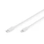 DIGITUS Type-C na Lightning MFI C94, 2 m plnenie+AL+B plášť PVC biela. OD:3,5 mm