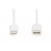 DIGITUS DB-600109-020-W kábel USB-C na Lightning, certifikácia MFi, Power Delivery 2.0, 2 m, biely
