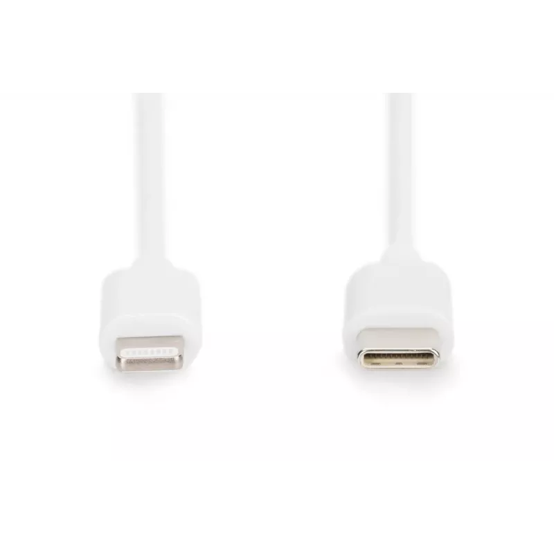 DIGITUS DB-600109-020-W kábel USB-C na Lightning, certifikácia MFi, Power Delivery 2.0, 2 m, biely