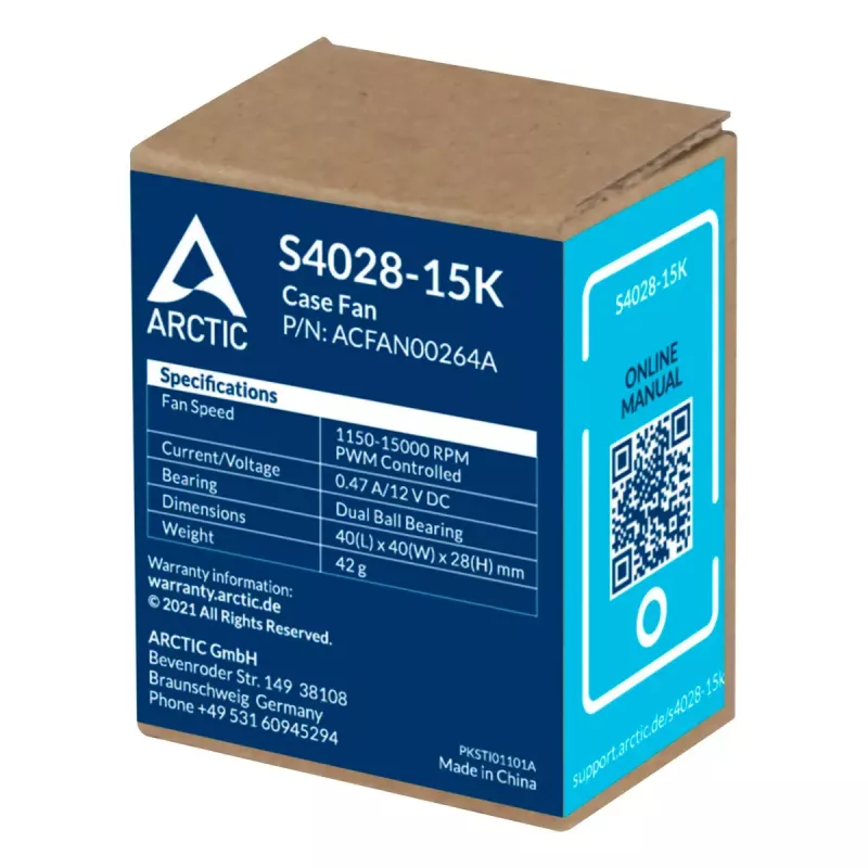ARCTIC S4028-15K - 40 mm serverový ventilátor