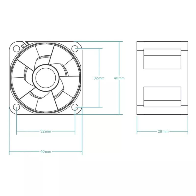 ARCTIC S4028-15K - 40 mm serverový ventilátor