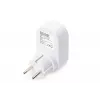 DIGITUS napájací zdroj s 2 USB portmi 250V, 50 Hz, USB: 5V, 2,1A, biely / sivý