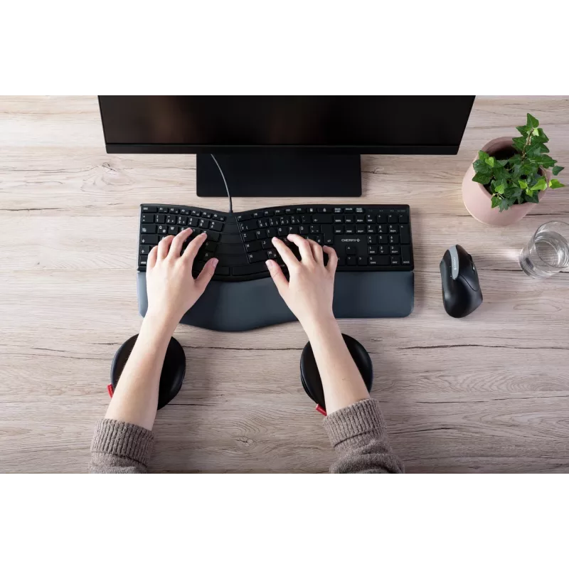 CHERRY SLIDEPAD ERGO podložka pod zápästie čierna