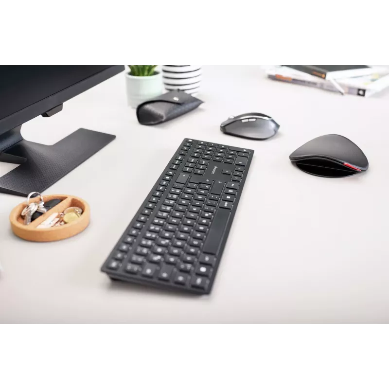 CHERRY KW 9100 tenká klávesnica univerzálna RF Wireless + Bluetooth QWERTZ čierna