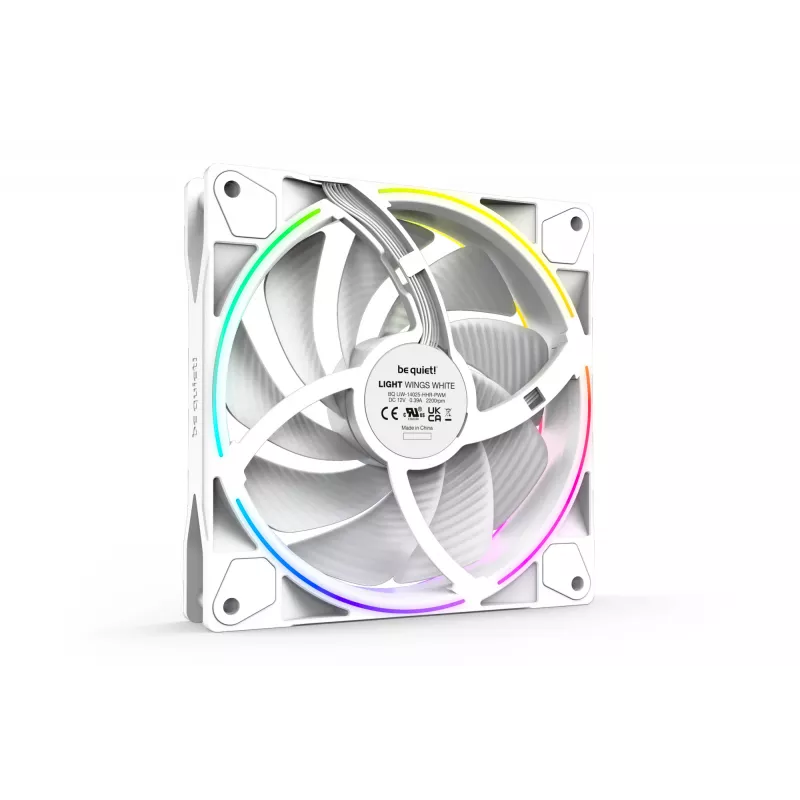 be quiet Light Wings White | 140 mm PWM high-speed Triple-Pack ventilátor do počítačovej skrine 14 cm 3 kusy