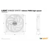 be quiet Light Wings White | 140 mm PWM high-speed Triple-Pack ventilátor do počítačovej skrine 14 cm 3 kusy