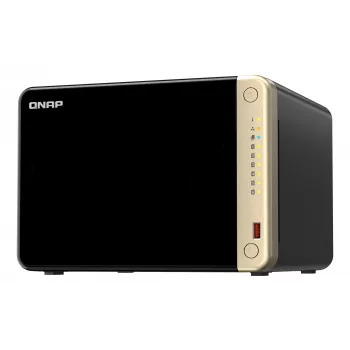 QNAP TS-664 NAS Tower Intel® Celeron® N5095 8 GB DDR4 0 TB QNAP QTS čierna, bronzová