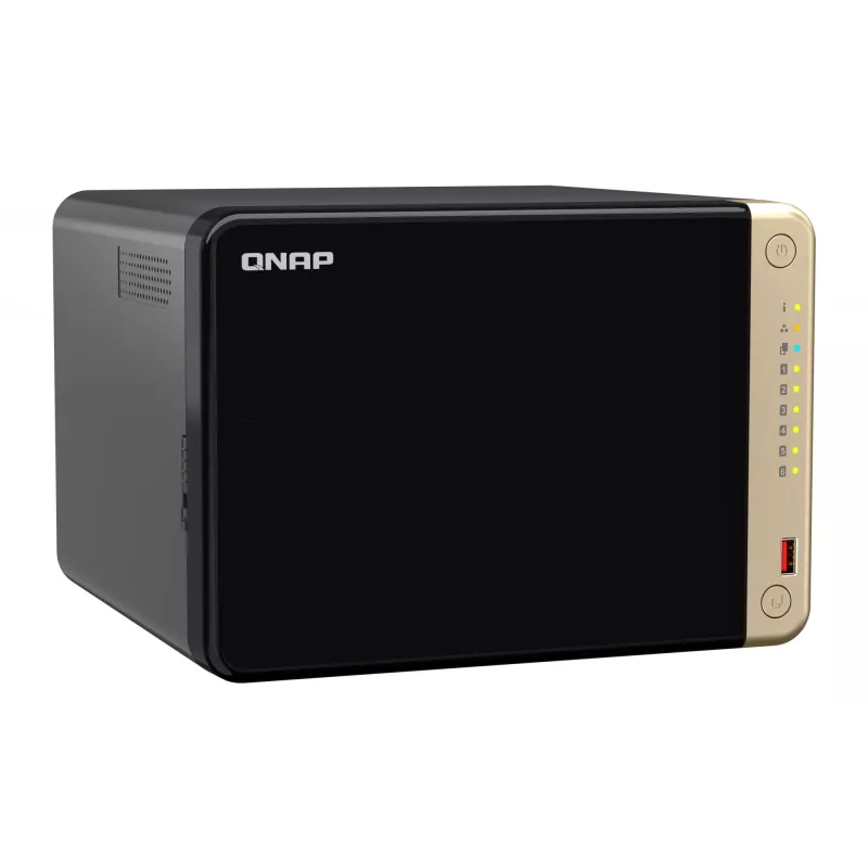 QNAP TS-664 NAS Tower Intel® Celeron® N5095 8 GB DDR4 0 TB QNAP QTS čierna, bronzová
