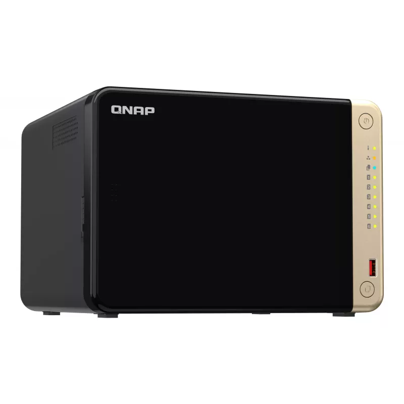 QNAP TS-664 NAS Tower Intel® Celeron® N5095 8 GB DDR4 0 TB QNAP QTS čierna, bronzová