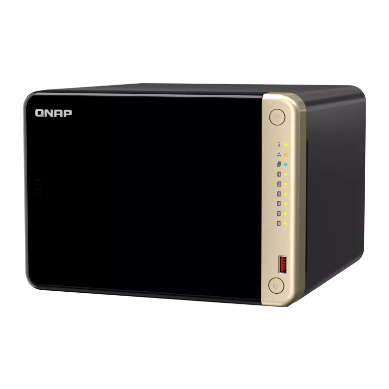QNAP TS-664 NAS Tower Intel® Celeron® N5095 8 GB DDR4 0 TB QNAP QTS čierna, bronzová