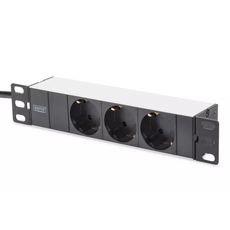 DIGITUS sieťová sada 10in-9U 312x300mm skriňa polica PDU 8Port patch panel