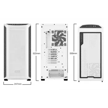 PC skriňa be quiet! Shadow Base 800 DX biela Midi Tower