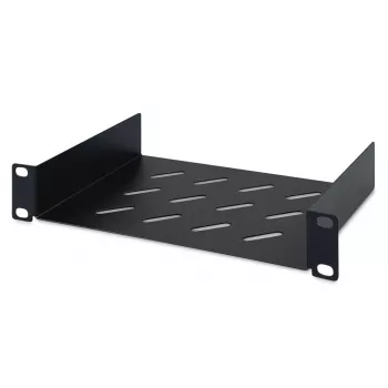 DIGITUS pevná polica 254 mm (10 palcov) 1U 44x254x150 mm, farba čierna (RAL 9005)