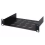 DIGITUS pevná polica 254 mm (10 palcov) 1U 44x254x150 mm, farba čierna (RAL 9005)