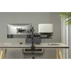 DIGITUS rameno na monitor s držiakom na notebook 17-32 palcov, 9 kg max. – svorka na stôl alebo priechodka
