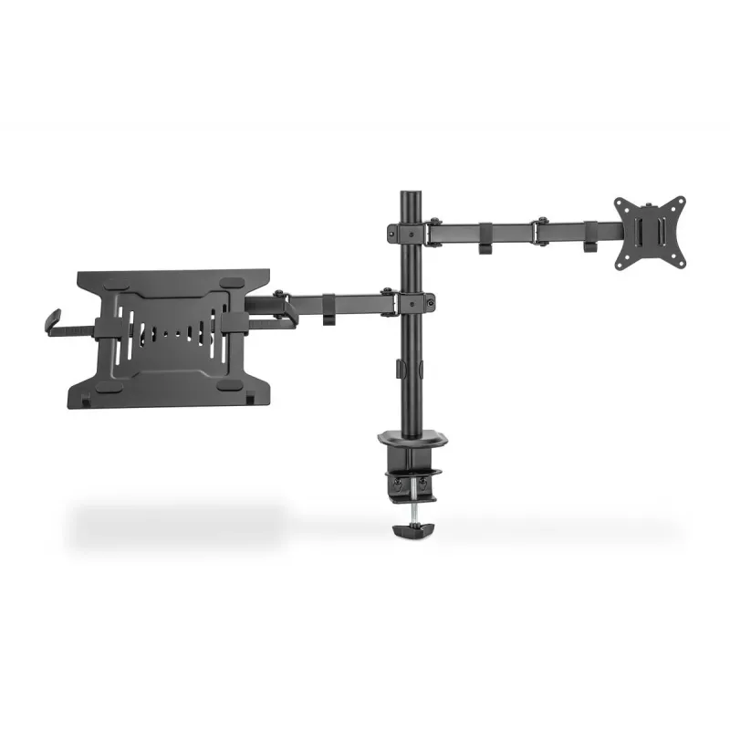 DIGITUS rameno na monitor s držiakom na notebook 17-32 palcov, 9 kg max. – svorka na stôl alebo priechodka