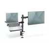 DIGITUS rameno na monitor s držiakom na notebook 17-32 palcov, 9 kg max. – svorka na stôl alebo priechodka