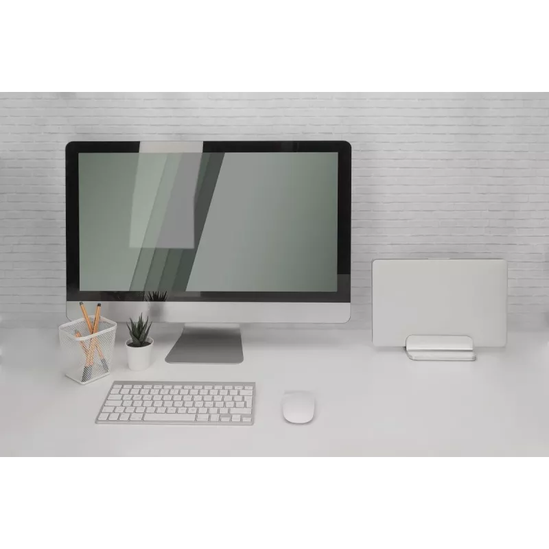 DIGITUS vertikálny stojan na notebook, hliník strieborný