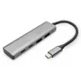 DIGITUS USB-C 4-portový HUB 2x USB-A + 2x USB-C Gen2