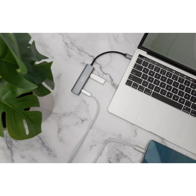 DIGITUS USB-C 4-portový HUB 2x USB-A + 2x USB-C Gen2