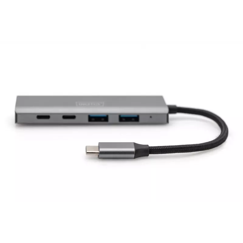 DIGITUS USB-C 4-portový HUB 2x USB-A + 2x USB-C Gen2