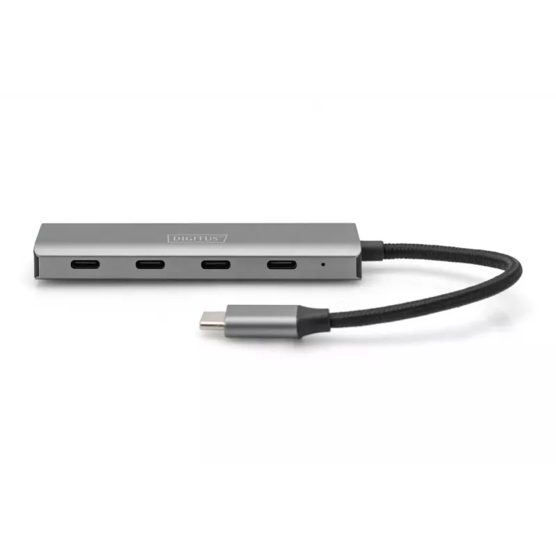 DIGITUS USB-C 4-portový hub, 4x USB-C 3.1 Gen1, 5 Gbit/s