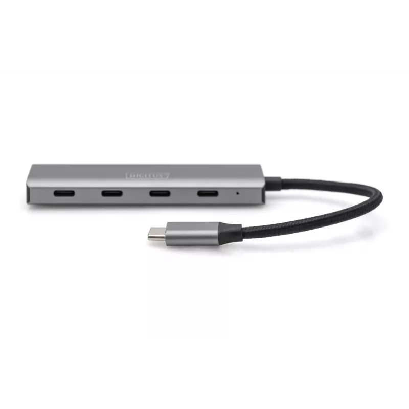 DIGITUS USB-C 4-portový hub, 4x USB-C 3.1 Gen1, 5 Gbit/s