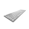 CHERRY KW 9100 štíhla FOR MAC klávesnica univerzálna USB + Bluetooth QWERTZ nemecká strieborná