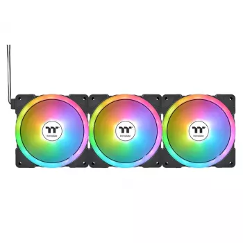THERMALTAKE PC ventilátor – SWAFAN EX14 ARGB Sync TT Premium Edition – 14 cm – čierny – balenie 3 ks