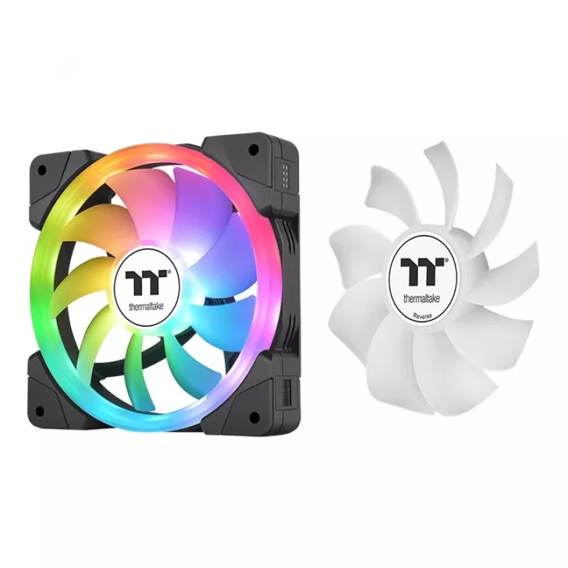 THERMALTAKE PC ventilátor – SWAFAN EX14 ARGB Sync TT Premium Edition – 14 cm – čierny – balenie 3 ks