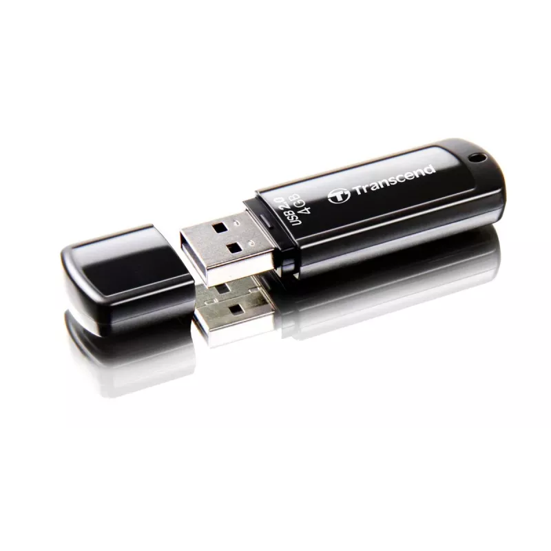 TRANSCEND Jetflash 350 - 4GB USB kľúč - USB 2.0 - čierny