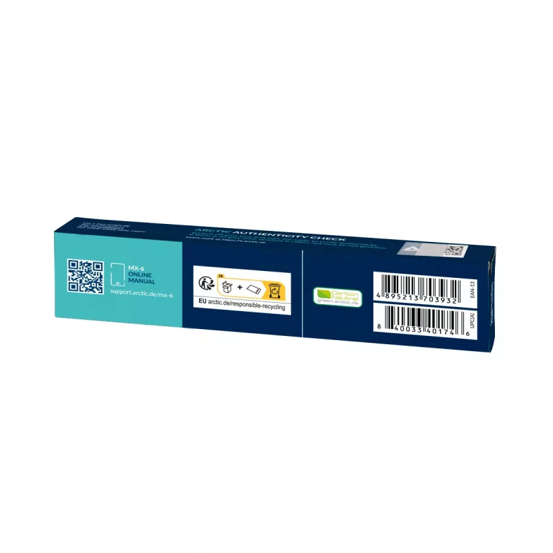 ARCTIC MX-6 ULTIMATE Performance teplovodivá pasta, teplovodivá pasta, sivá, 8 g, 1 ks, 27 mm, 121 mm