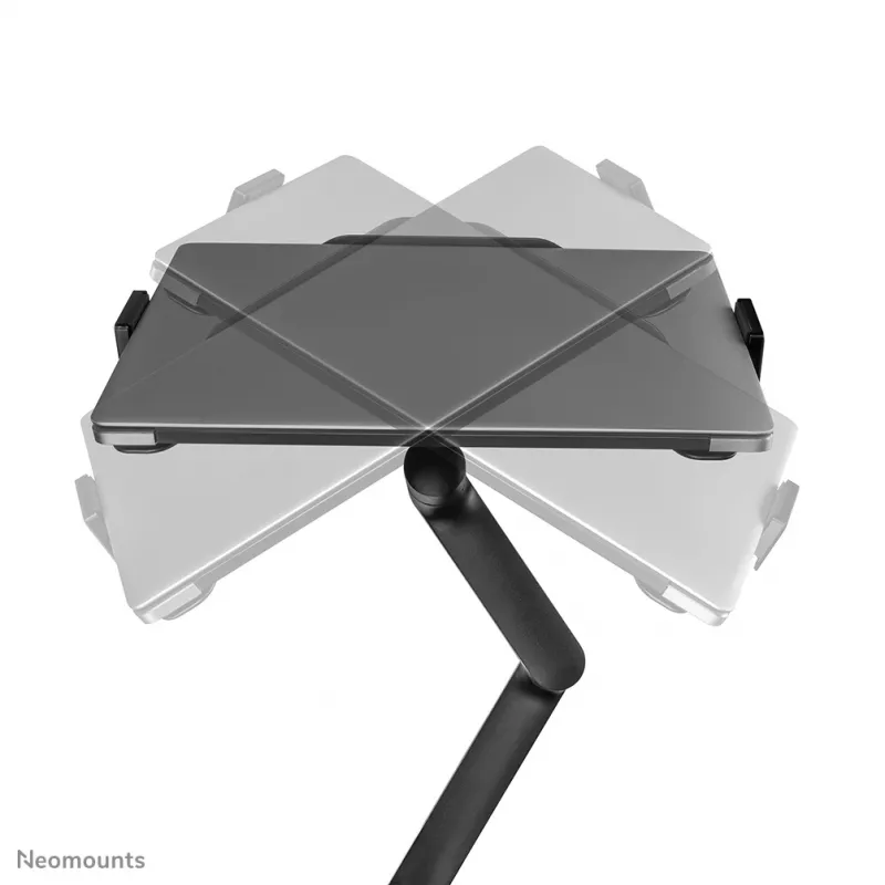 Neomounts DS20-425BL2 monitor rameno s držiakom na notebook 17-27 inch – úsporný na priestor