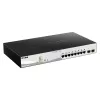D-Link DGS-1210-10MP Managed L2 Gigabit Ethernet (10/100/1000) Power over Ethernet (PoE) čierna, sivá