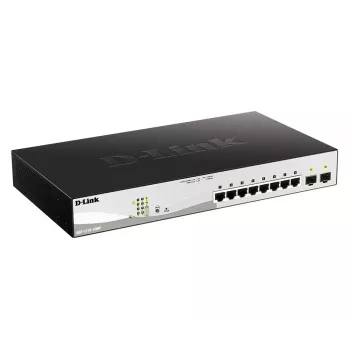 D-Link DGS-1210-10MP Managed L2 Gigabit Ethernet (10/100/1000) Power over Ethernet (PoE) čierna, sivá