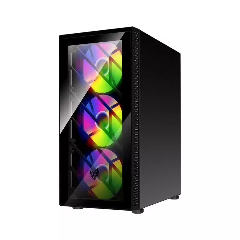 FSP CMT192 skriňa Midi Tower mITX, mATX, ATX čierna Fixed RGB