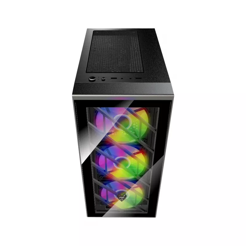 FSP CMT192 skriňa Midi Tower mITX, mATX, ATX čierna Fixed RGB