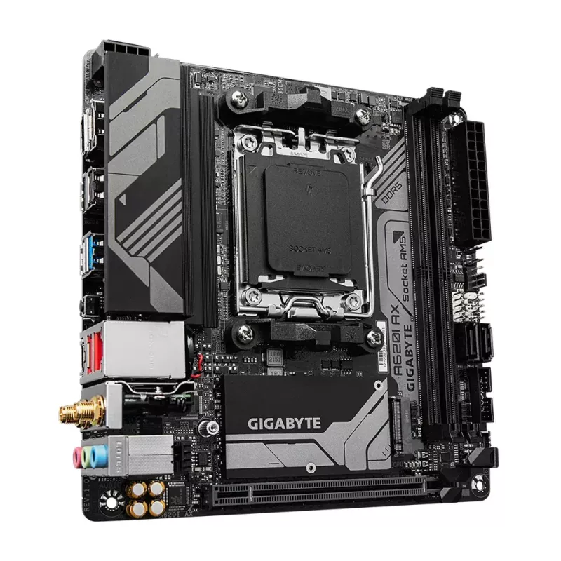 Základná doska GIGABYTE A620I AX, AMD A620, Socket AM5, Mini-ITX