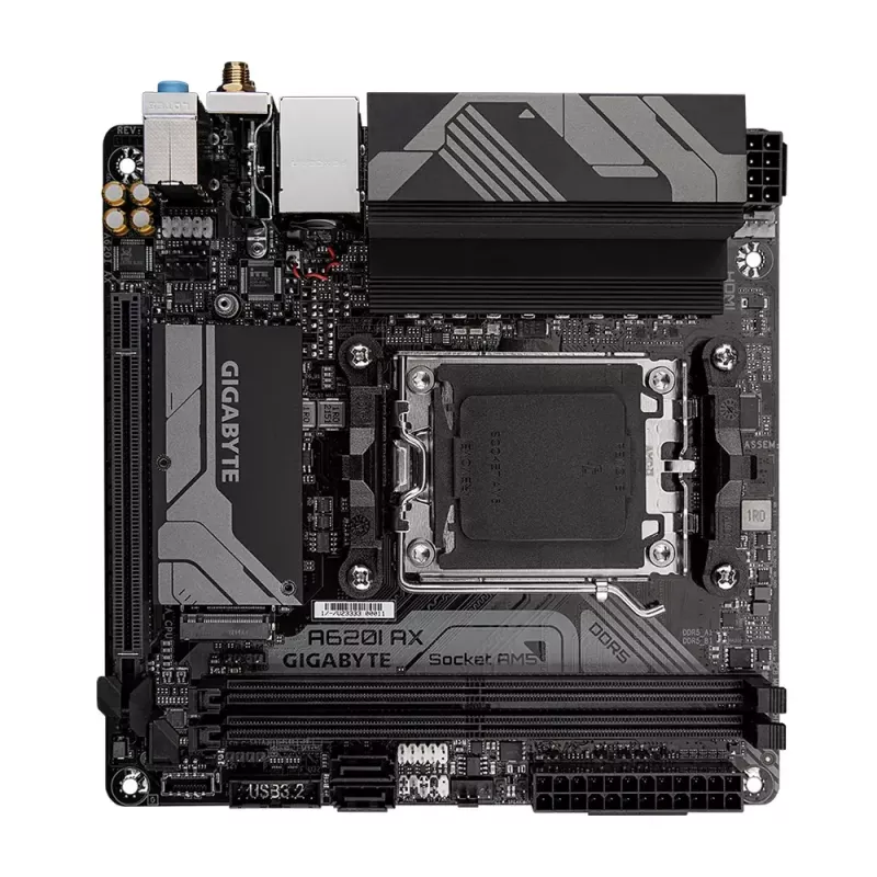 Základná doska GIGABYTE A620I AX, AMD A620, Socket AM5, Mini-ITX