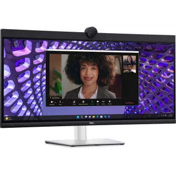 DELL P Series P3424WEB Počítačový monitor 86,7 cm (34,1 inch) 3440 x 1440 Pixelov 4K Ultra HD LCD Čierna