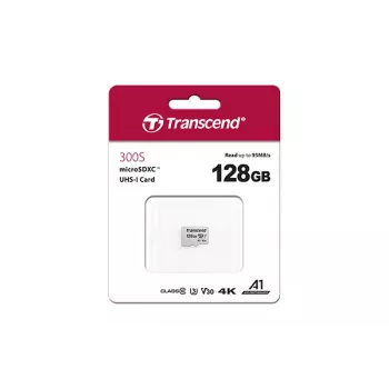 TRANSCEND Micro-SDXC karta 300S 128GB UHS-I U3 bez adaptéra